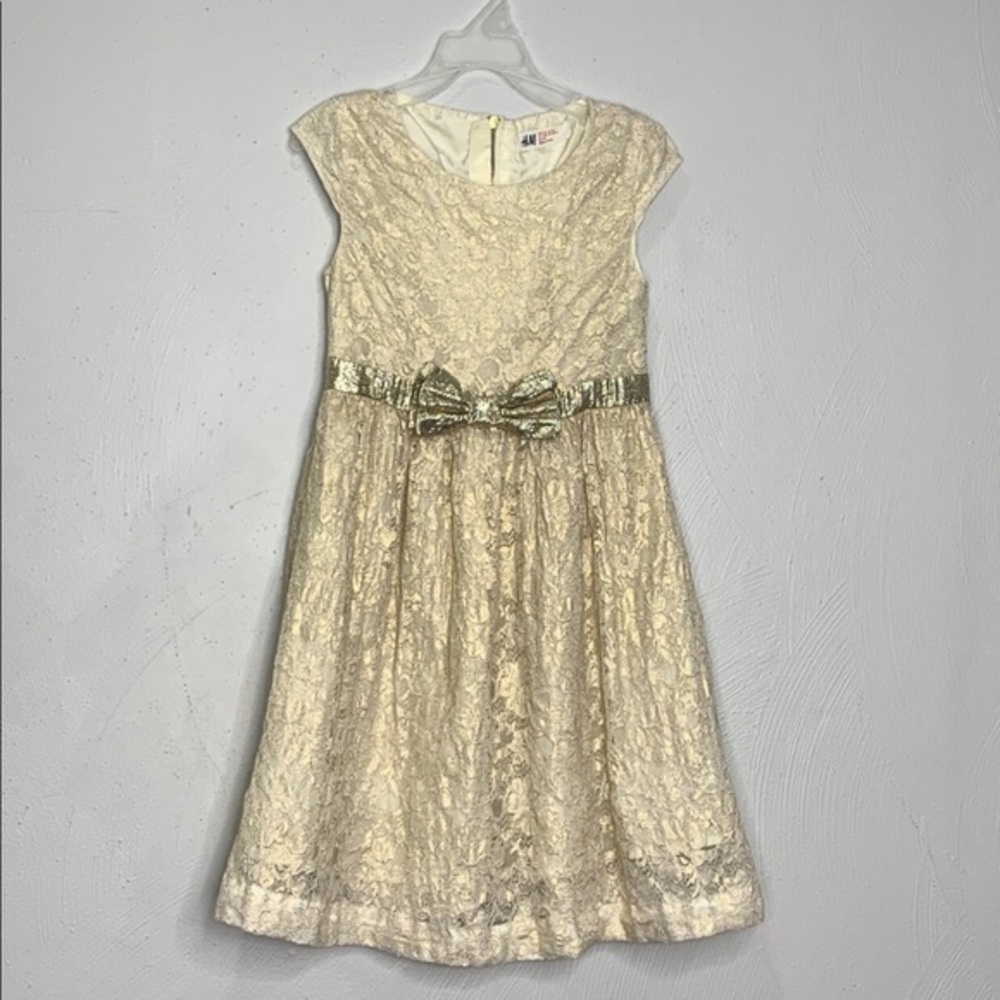 H&M Floral Gold Dress